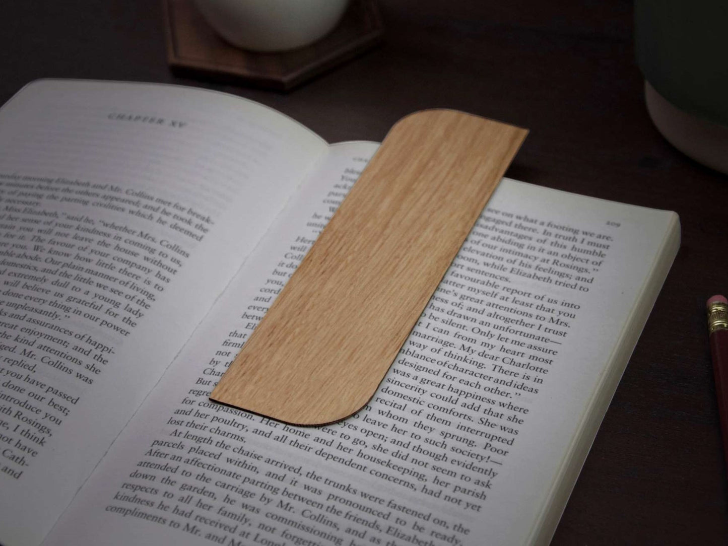 Houten Boekenlegger | Wave | Eikenhout