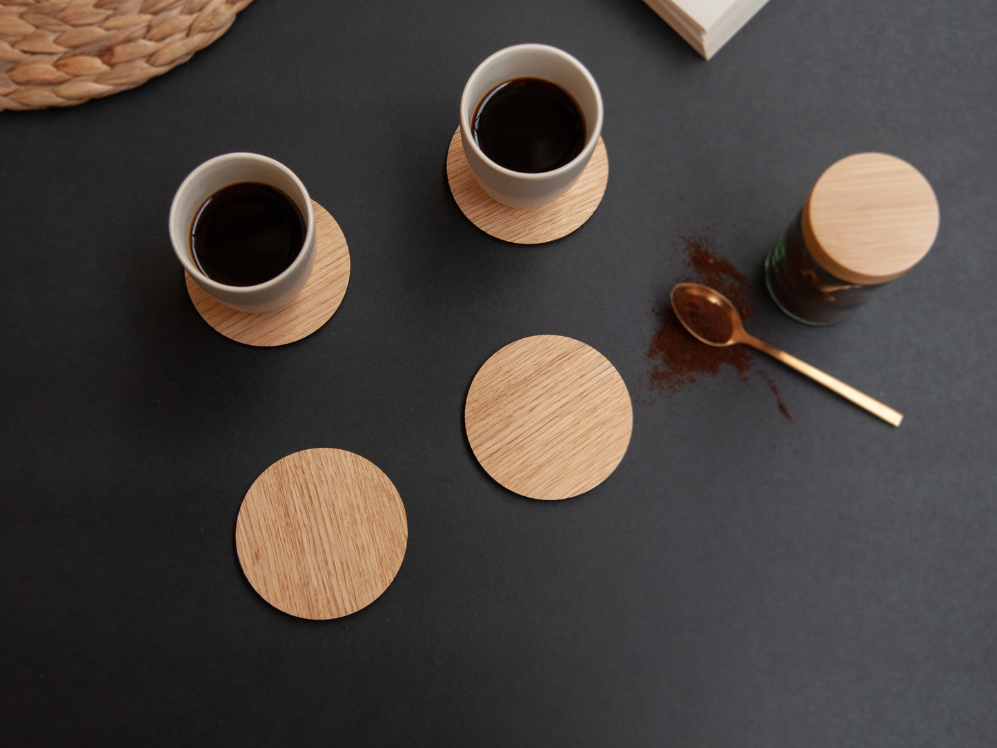 Houten Onderzetters | Cirkel | Eiken